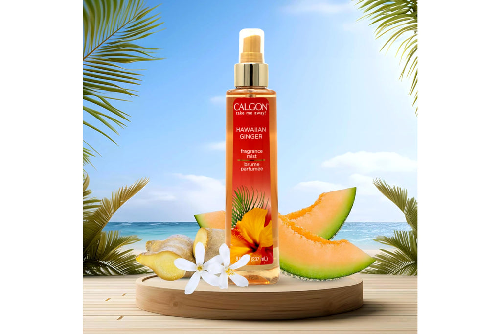 Calgon Hawaiian Ginger Fragrance Body Mist 8 oz Pack of 4