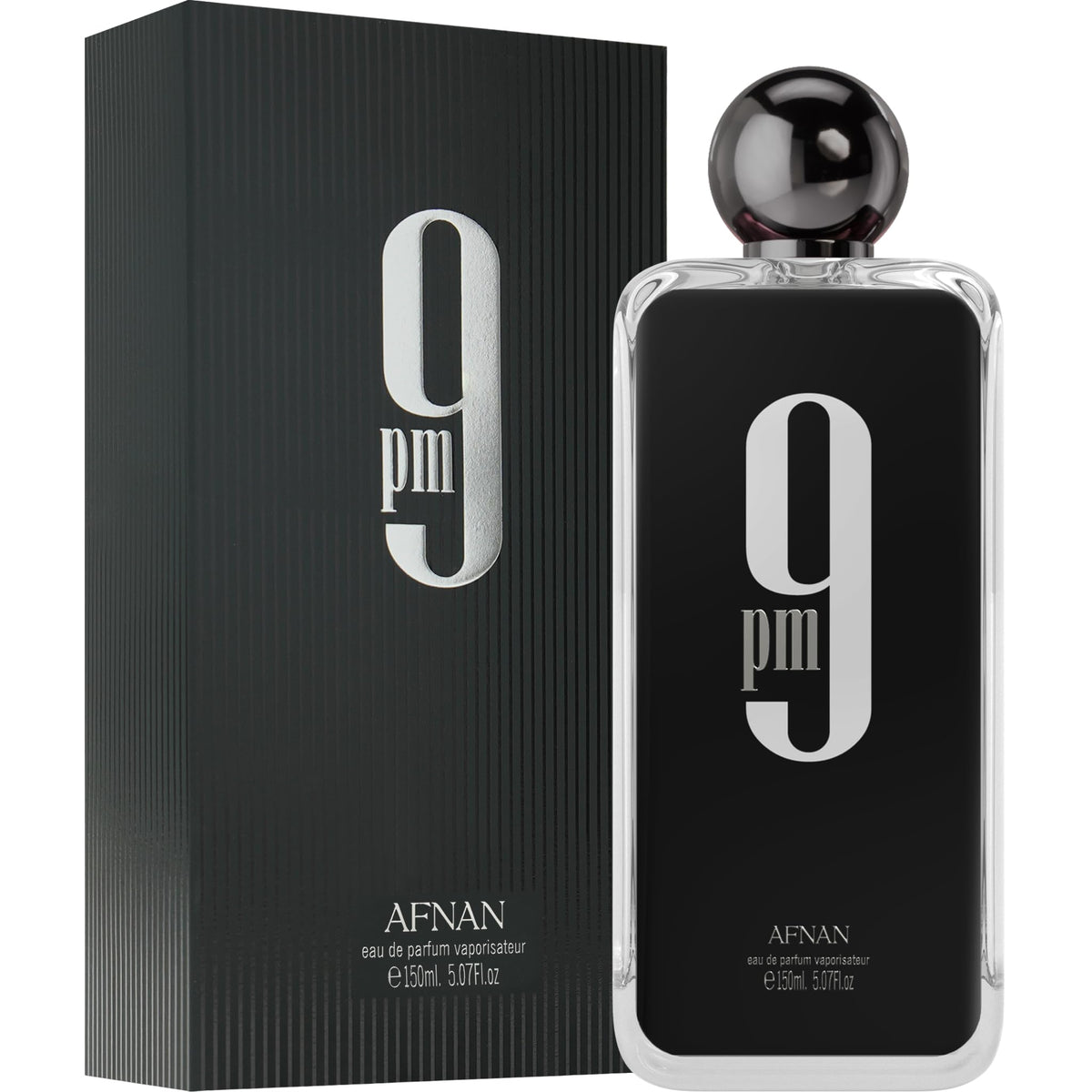Afnan 9 PM Rebel Eau De Parfum for Men, 5 fl oz