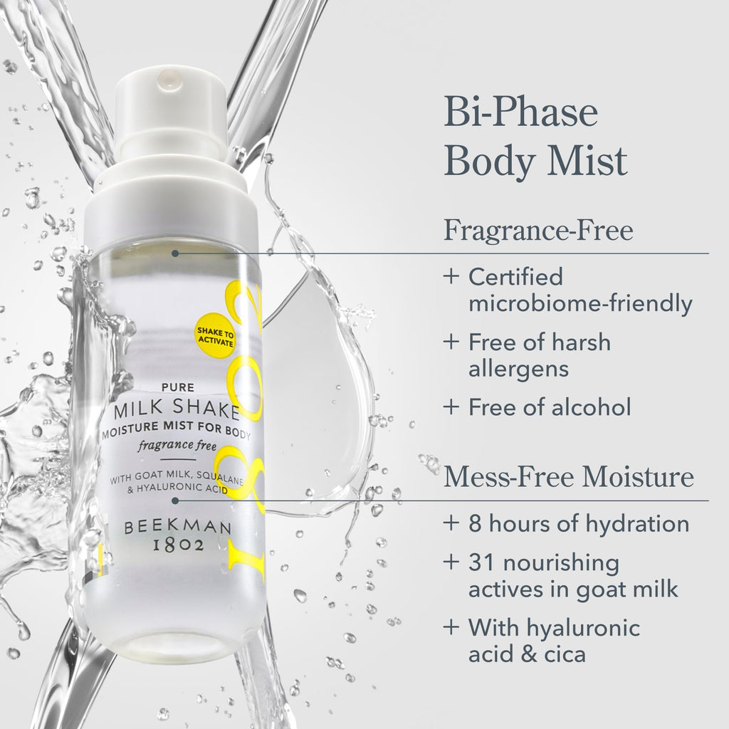 Beekman 1802 Milk Shake Alcohol-Free Hydrating Body Mist with Goat Milk