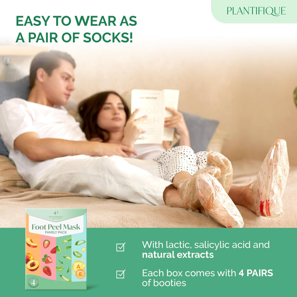 PLANTIFIQUE Foot Peeling Mask, Dermatologically Tested