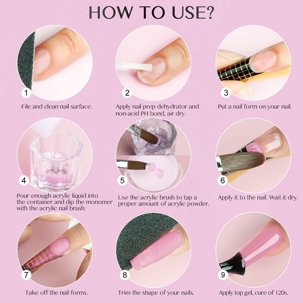 Saviland Acrylic Nail Kit with Drill for Beginners