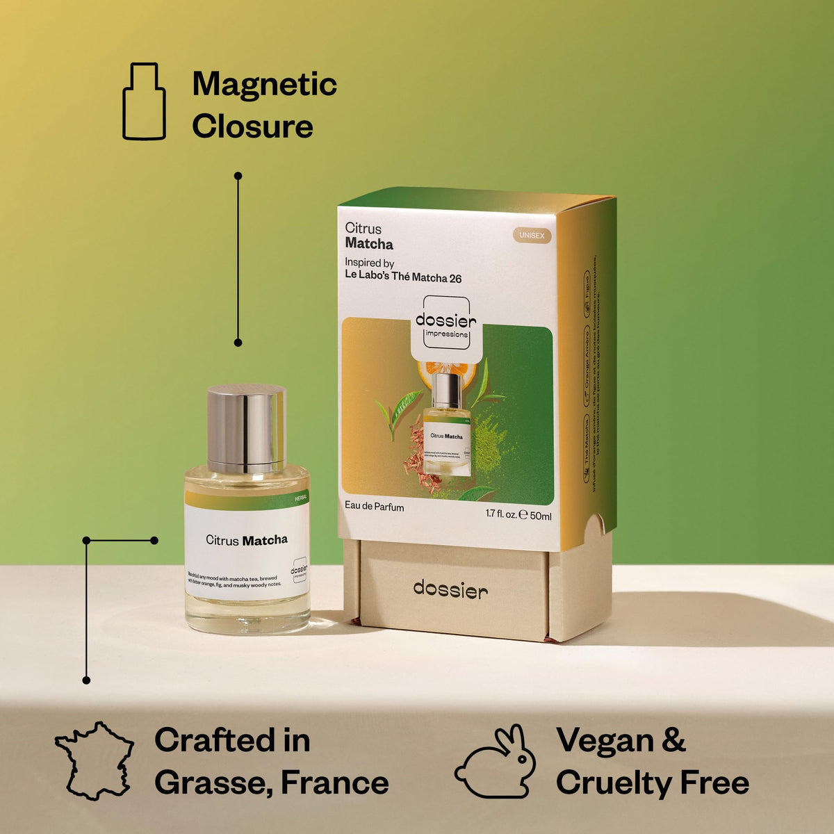 Dossier Originals Citrus Matcha Eau de Parfum Unisex 1.7 fl oz