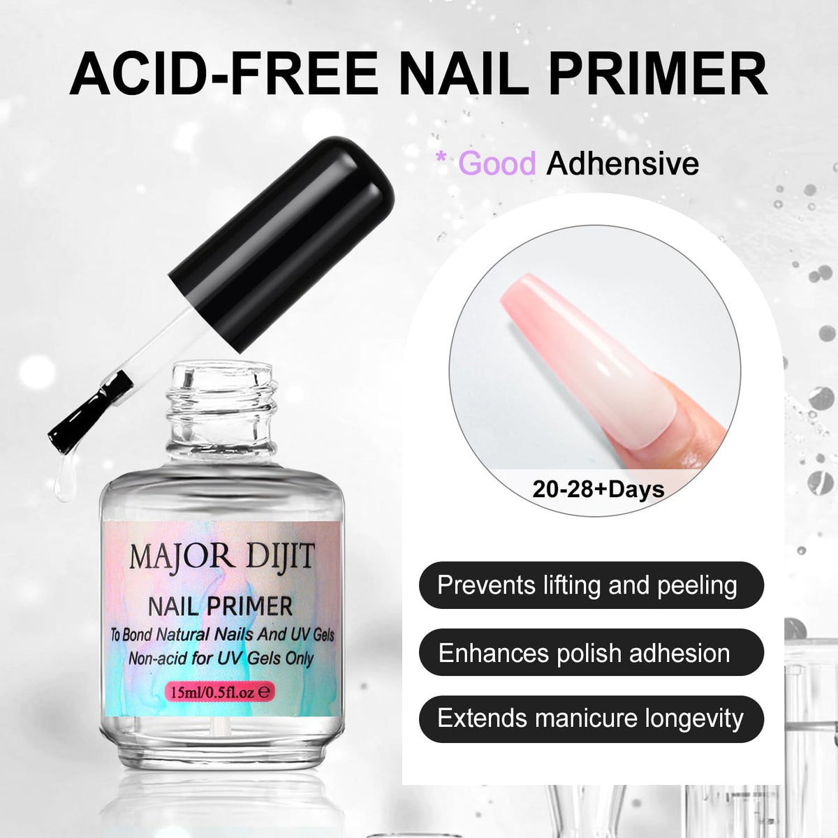 Major Dijit Acrylic Nail Kit with Drill, UV LED Lamp and Nail Art Tools