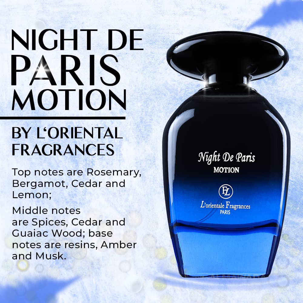 Night De Paris Motion Eau de Parfum by L'Oriental Fragrances, 3.3 oz
