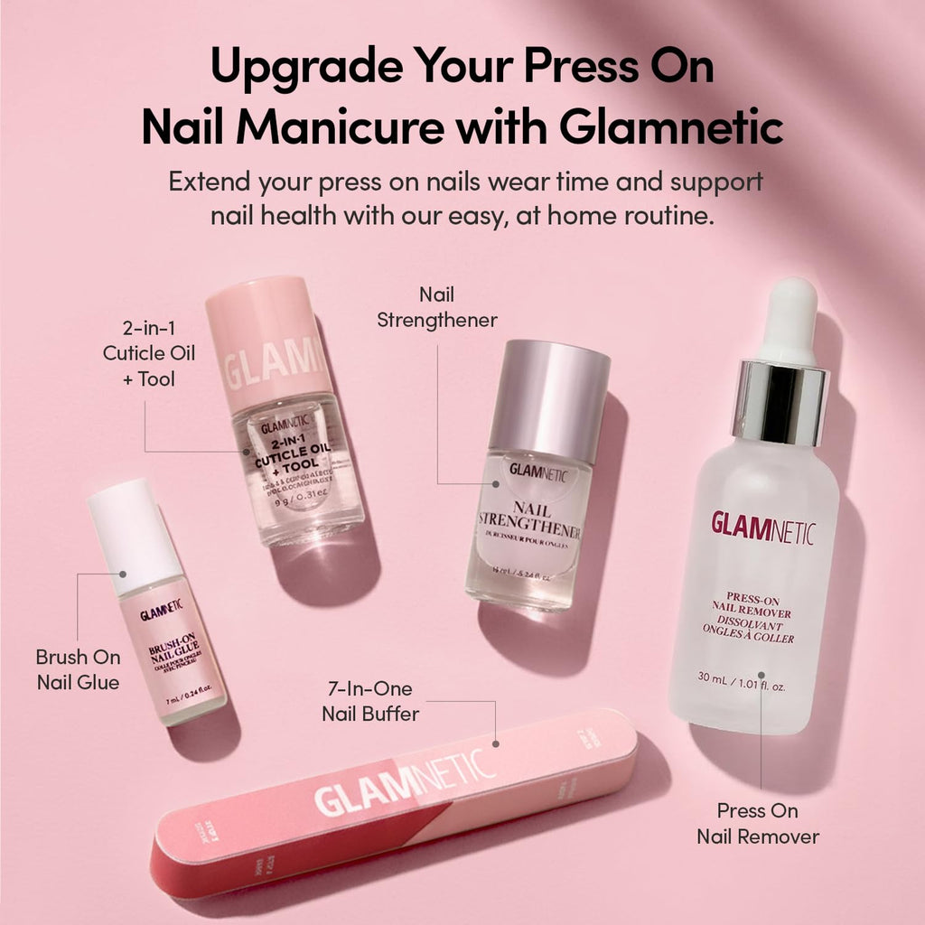 Glamnetic Press-On Nails Salon-Style Reusable Nail Kit