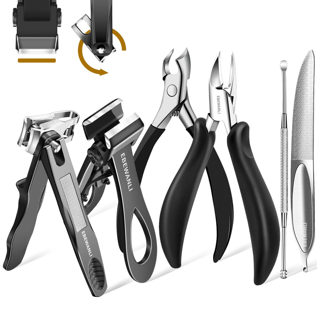 EBEWANLI Podiatrist Toenail Clipper Kit for Thick and Ingrown Nails