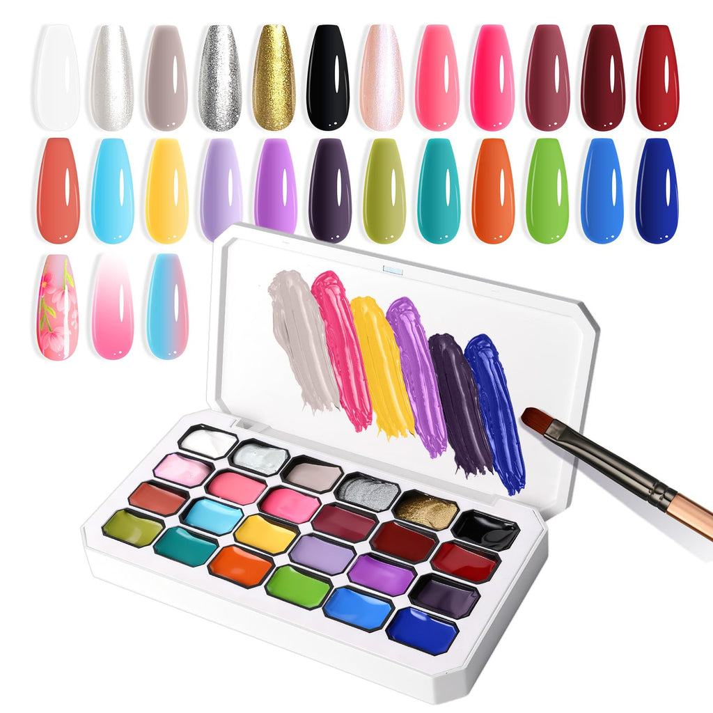 Nail Art Gel Color Set for Gradient and Ombre Designs