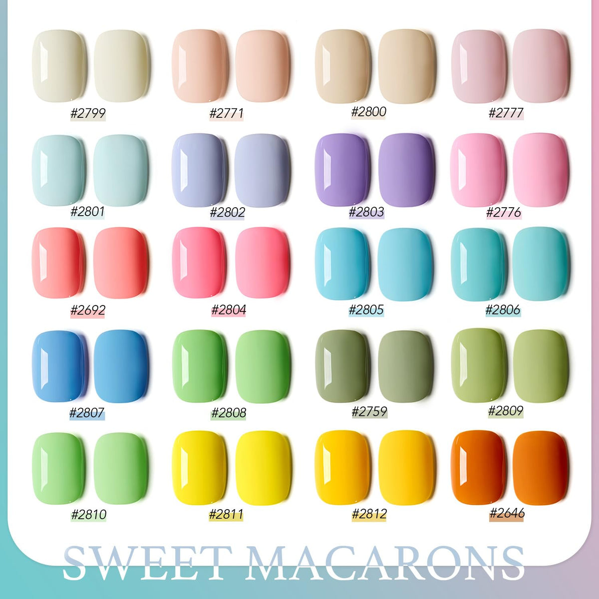 GAOY 23-Piece UV Gel Nail Polish Kit with Glossy & Matte Top Coats