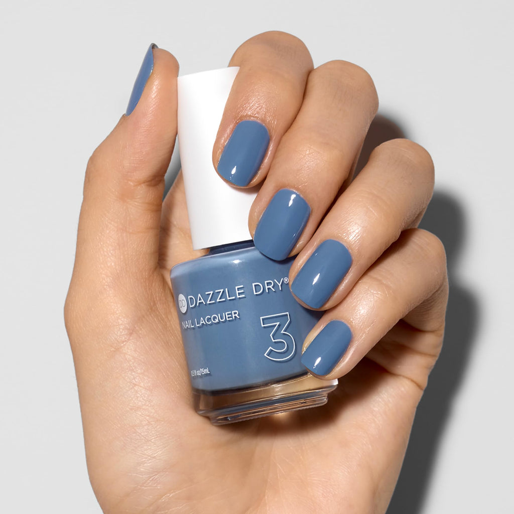 Dazzle Dry Nail Lacquer Step 3 – Varsity Blues, 0.5 fl oz