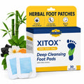 Simple Promise Xitox Herbal Foot Pads with Bamboo Vinegar, Tourmaline, 30 Count