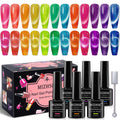 MIZHSE Cat Eye Gel Polish Kit with Magnetic Nail Art Tool