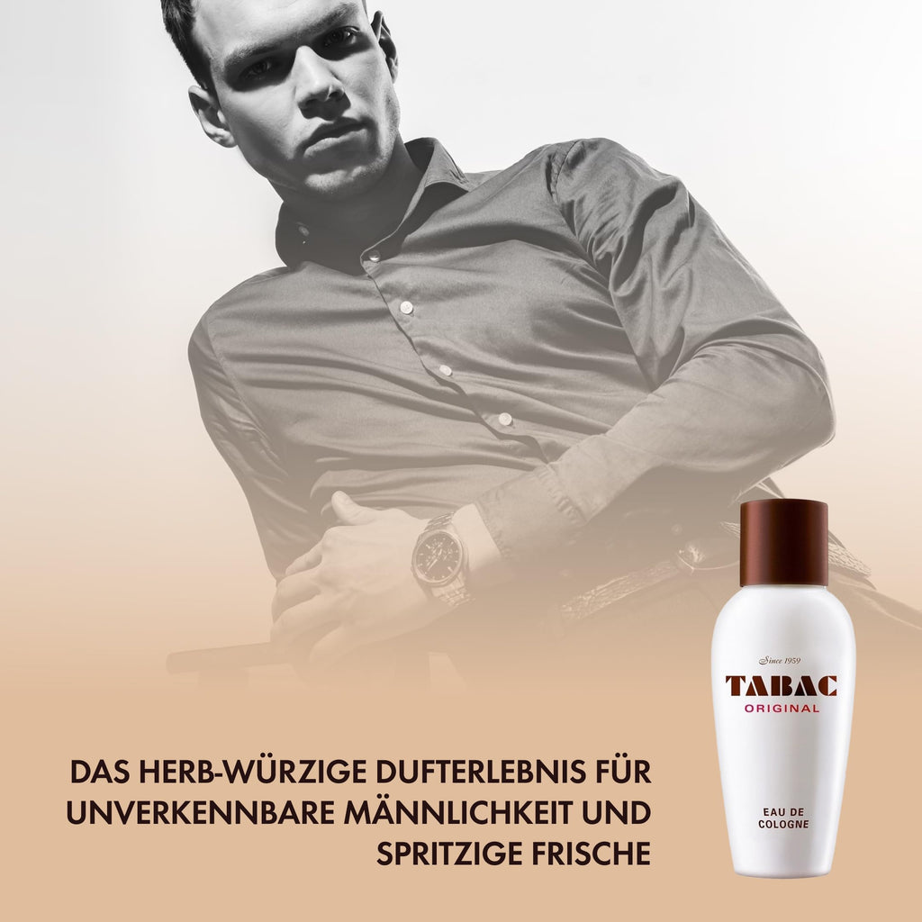 Maurer & Wirtz Tabac Original Eau de Cologne Splash for Men, 10.1 Fl Oz