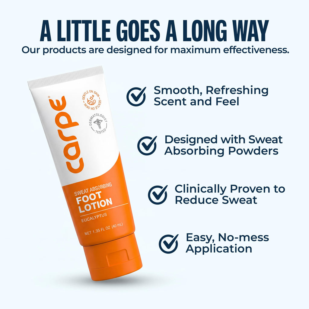 Carpe Sweat Absorbing Foot Lotion, 1.35 Fl Oz