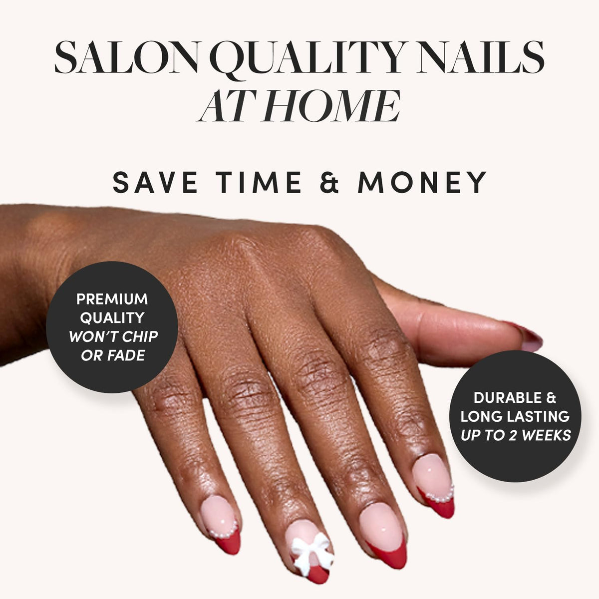 Glamnetic Press-On Nail Kit with UV-Coated Salon-Style Nails