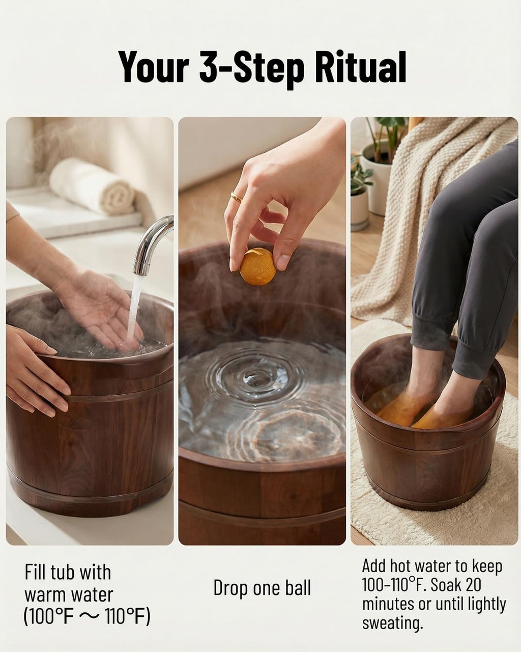 Ginger Herbal Foot Soak Balls with Sichuan Pepper and Angelica Root, 8 Pack