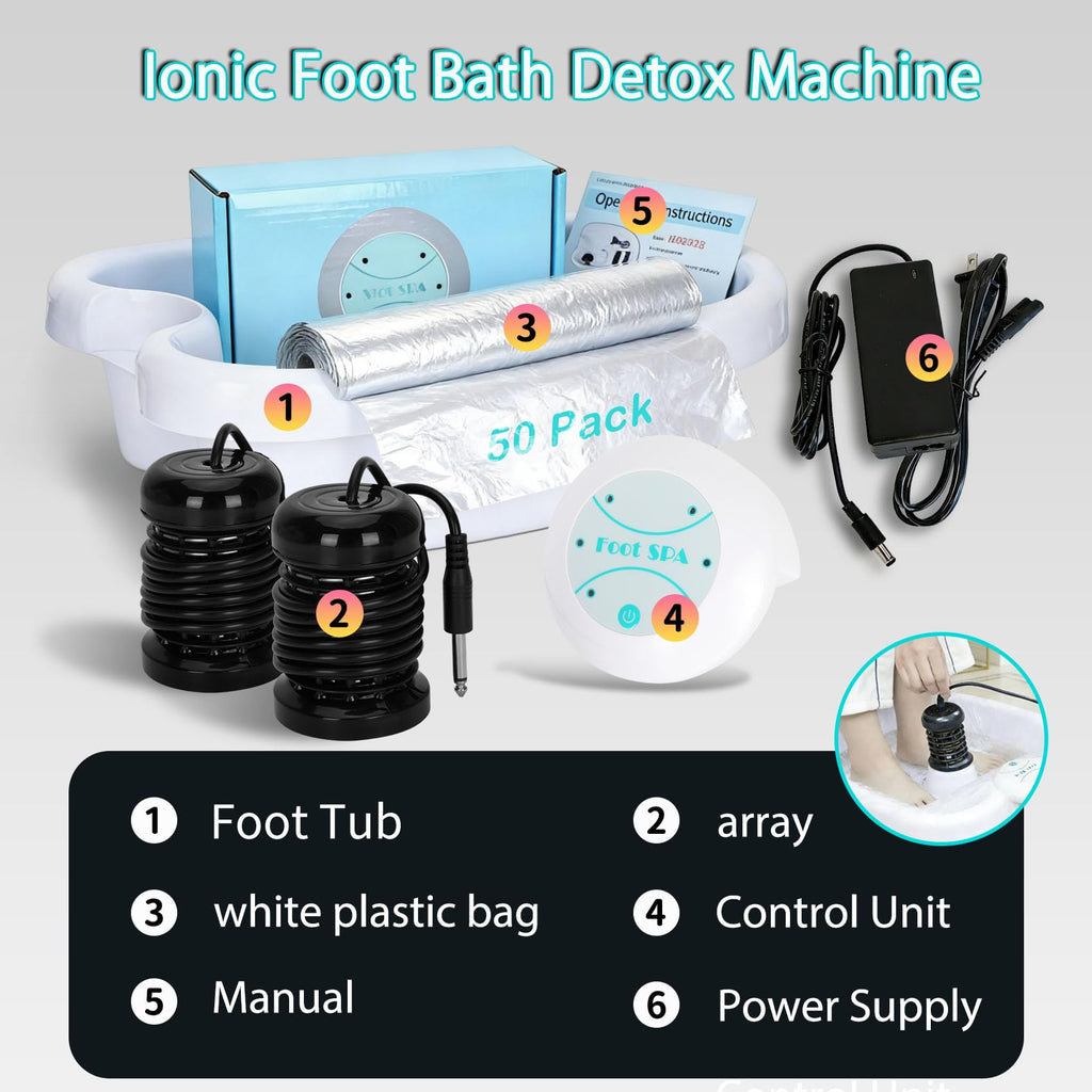 Ionic Foot Bath Detox Machine with Dual Ion Arrays