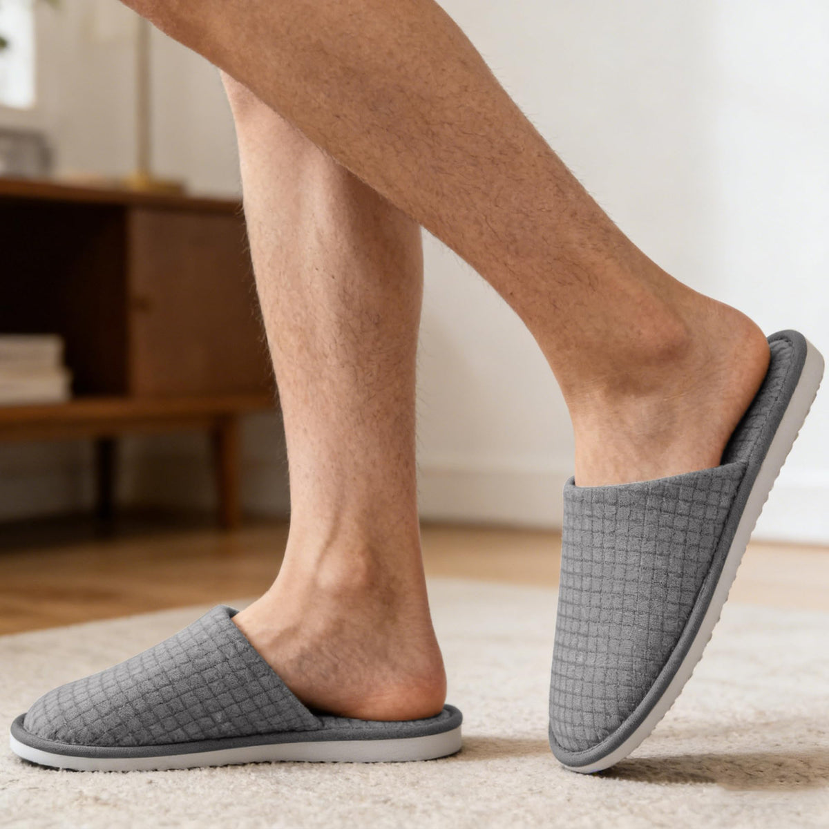 Vipay Disposable Guest Slippers, Washable Non-Slip Travel Slippers