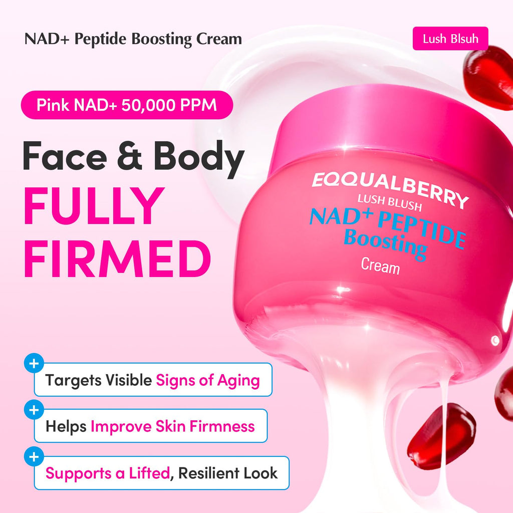 EQQUALBERRY NAD+ Peptide Boosting Cream with 13 Peptides