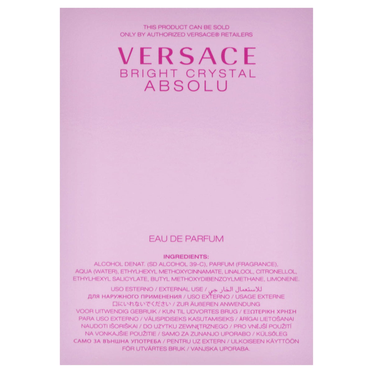 Versace Bright Crystal Absolu Eau de Parfum Spray