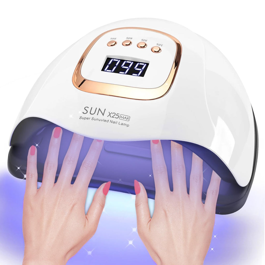 380W UV LED Nail Lamp with 81 Beads, 4 Timers & Sensor