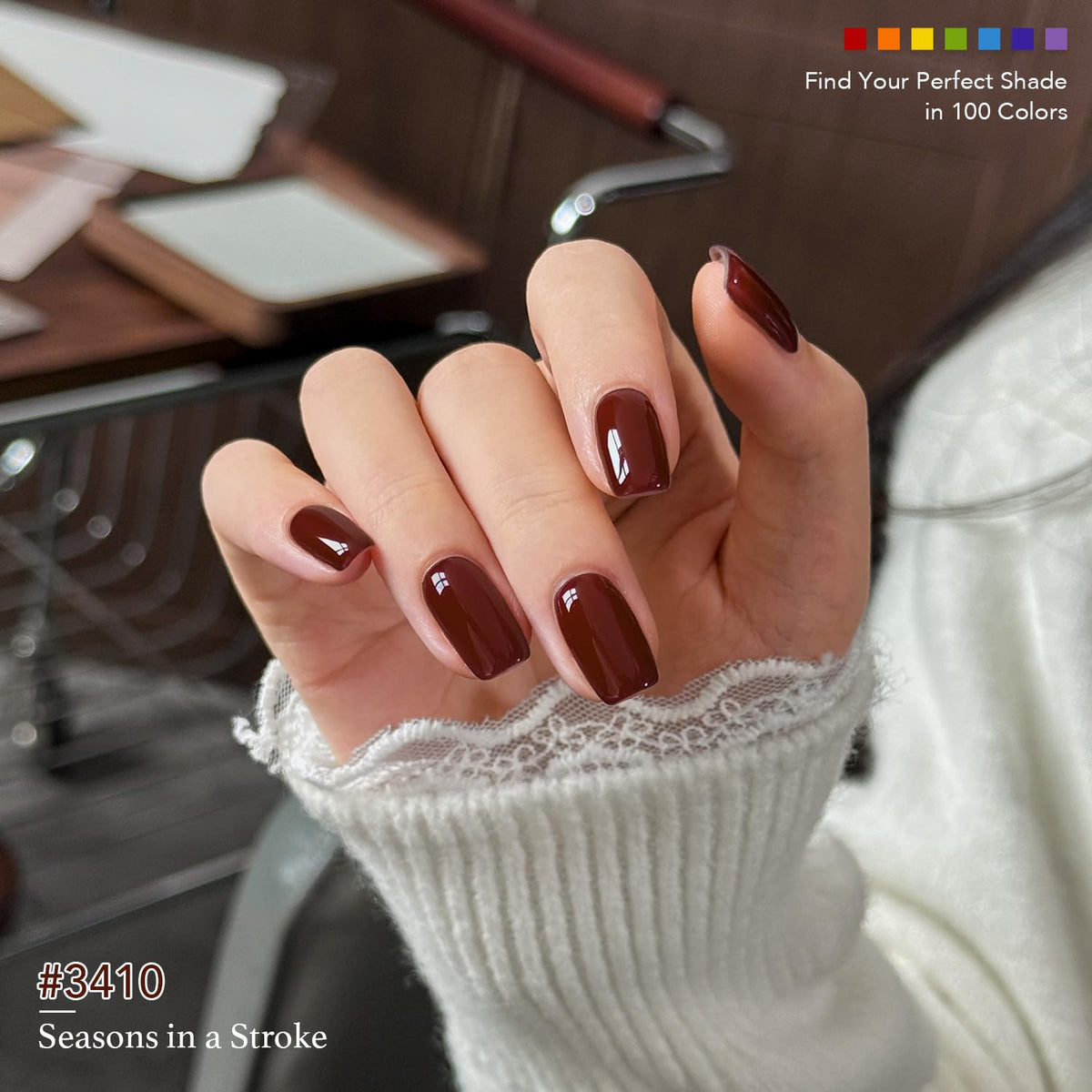 GAOY 108-Piece Gel Nail Polish Set with Base, Top & Builder Gel