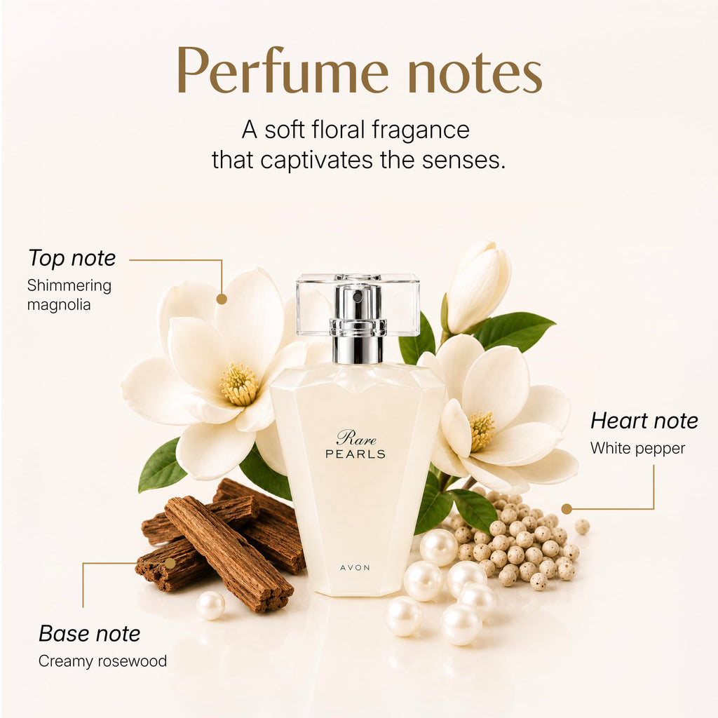 AVON Rare Pearls Eau de Parfum Spray for Women, Floral, 1.7 Fl Oz