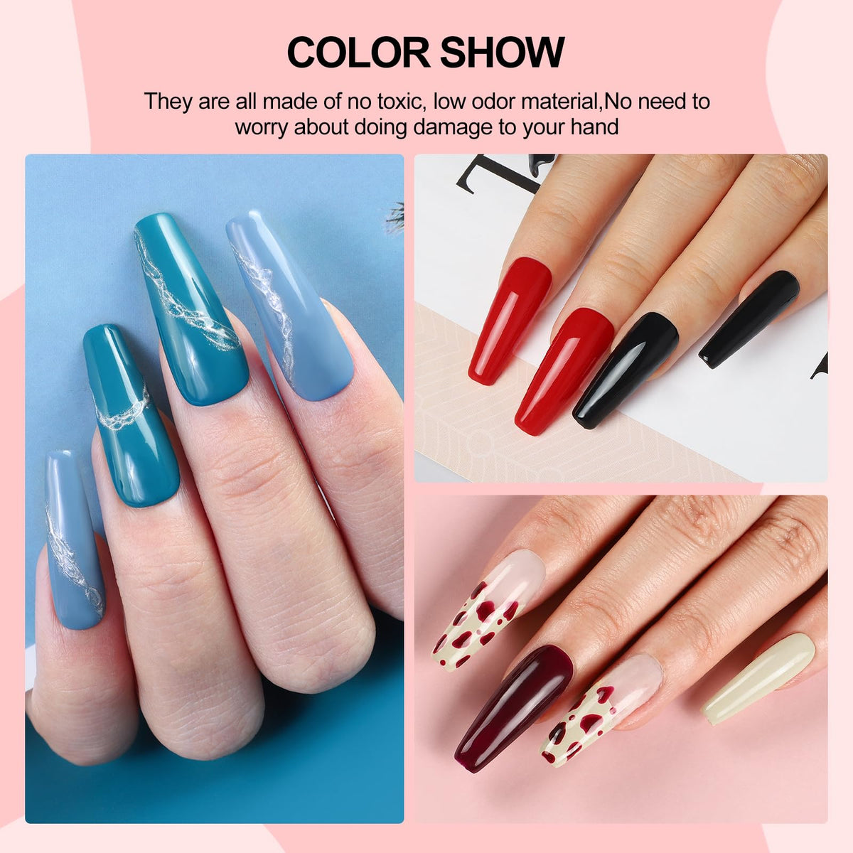 COSCELIA Gel Nail Polish Kit Multi-Color Manicure Set