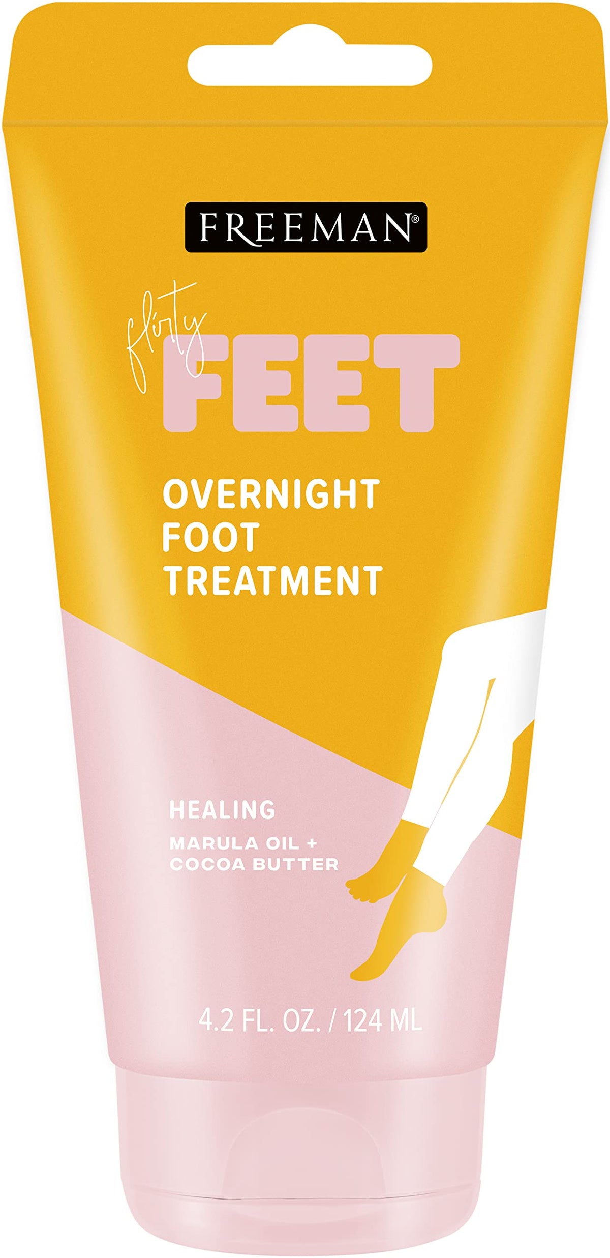 Freeman Bare Foot Overnight Foot Treatment, 2 Pack, 4.2 oz