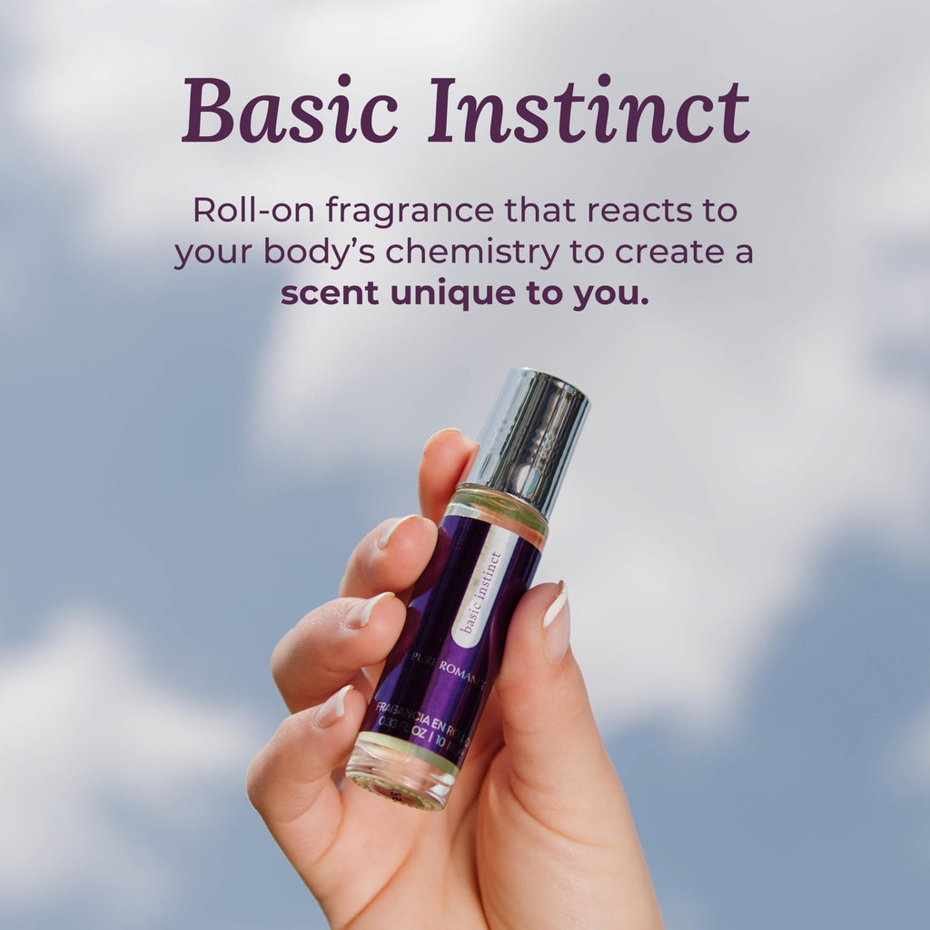 Pure Romance Basic Instinct Pheromone Roll-On Perfume, 0.35 fl oz