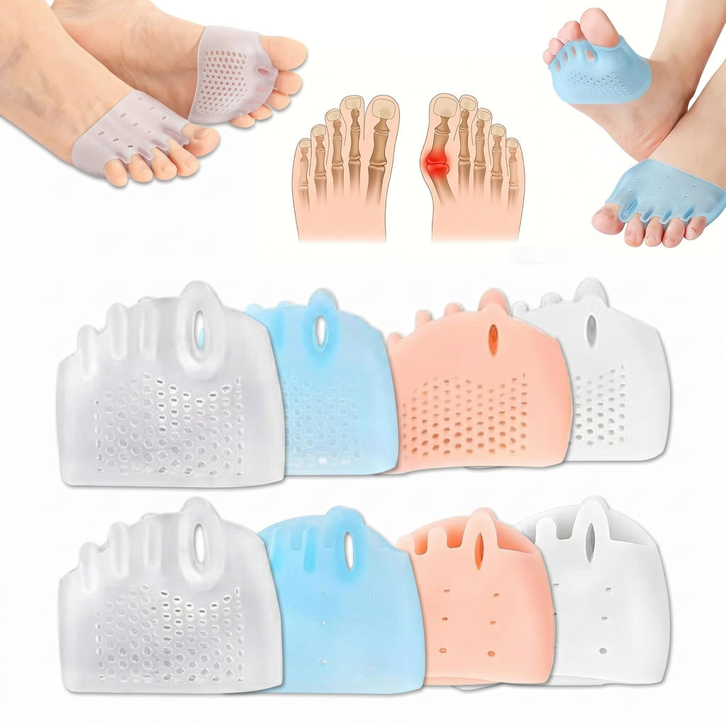 4 Sets Silicone Toe Separators for Bunion Relief and Everyday Comfort