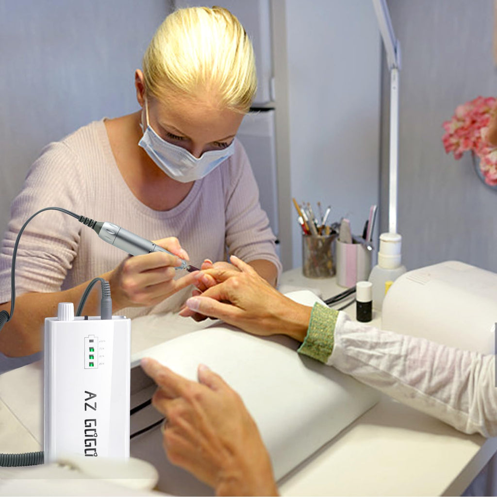 AZ GOGO TP283 Nail Drill Handpiece, 0-30,000 RPM Portable Electric Nail Tool