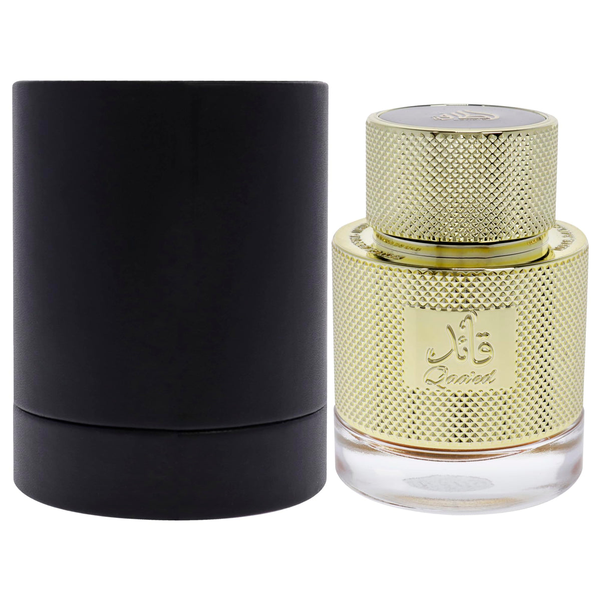 Lattafa Qaa'ed Eau de Parfum for Men, Spicy Woody Oud Leather Fragrance