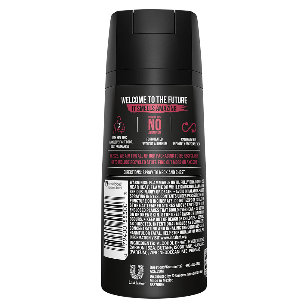 AXE Essence Black Pepper & Cedarwood Body Spray Deodorant, Aluminum-Free, 4 oz Twin Pack