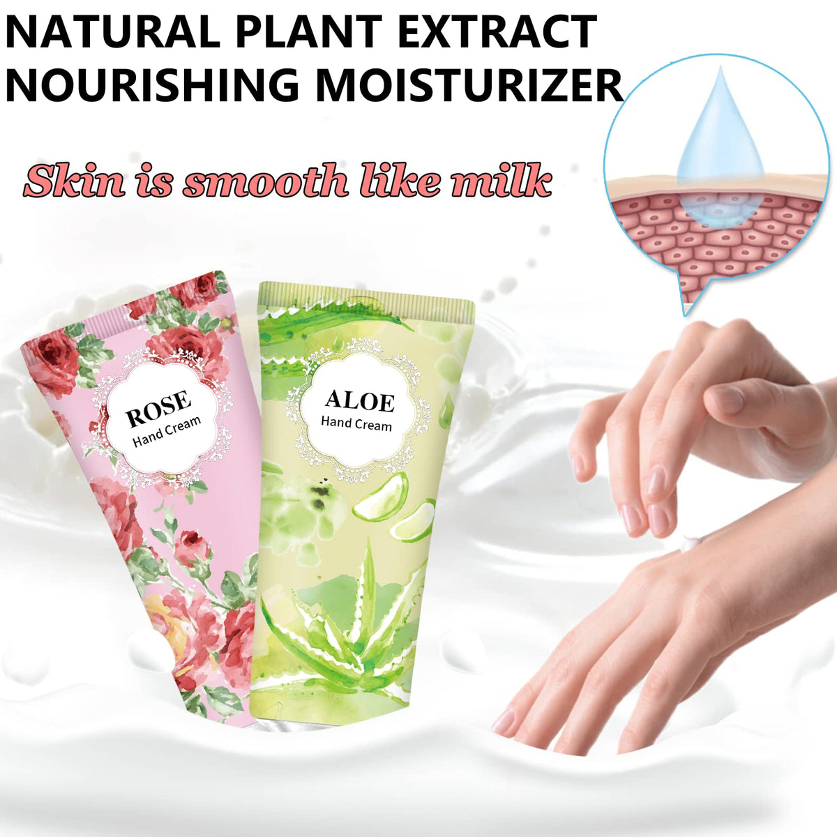 74-Pack Natural Plant Extract Hand Cream Gift Set, Mini Scented Lotions