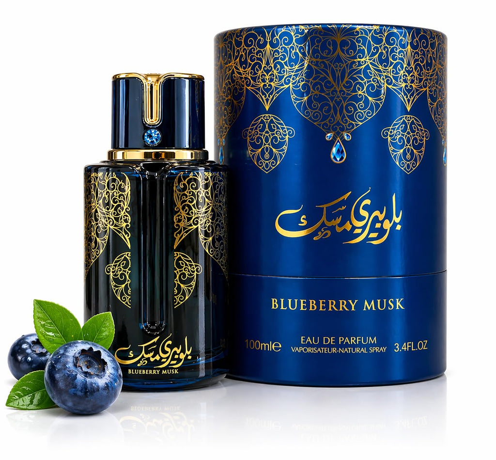 9 O'CLOCK Blueberry Musk Unisex Eau de Parfum Spray, 3.4 Fl Oz