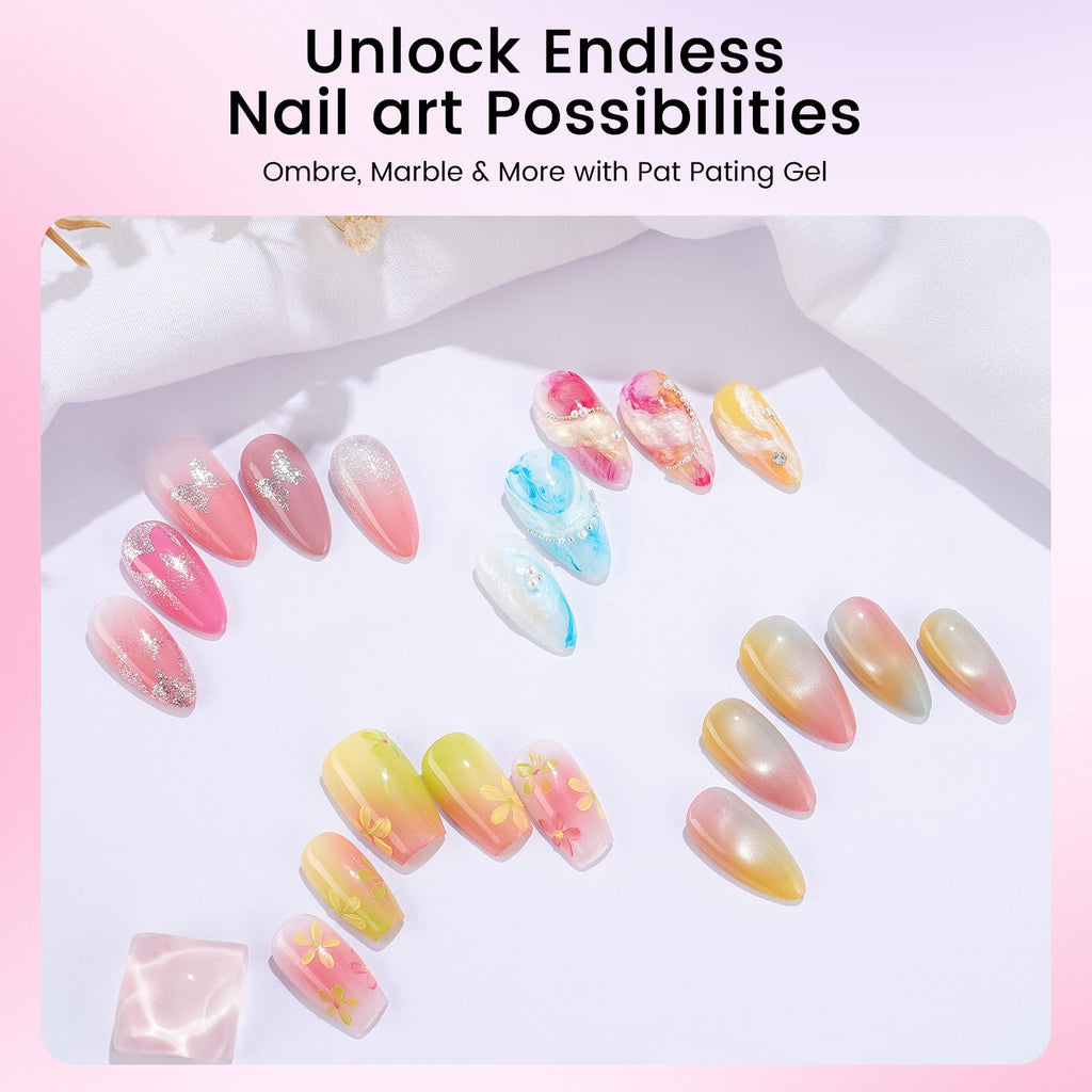 Patting Ombre Gel Polish Palette Kit with 70 Colors and Nail Art Tools