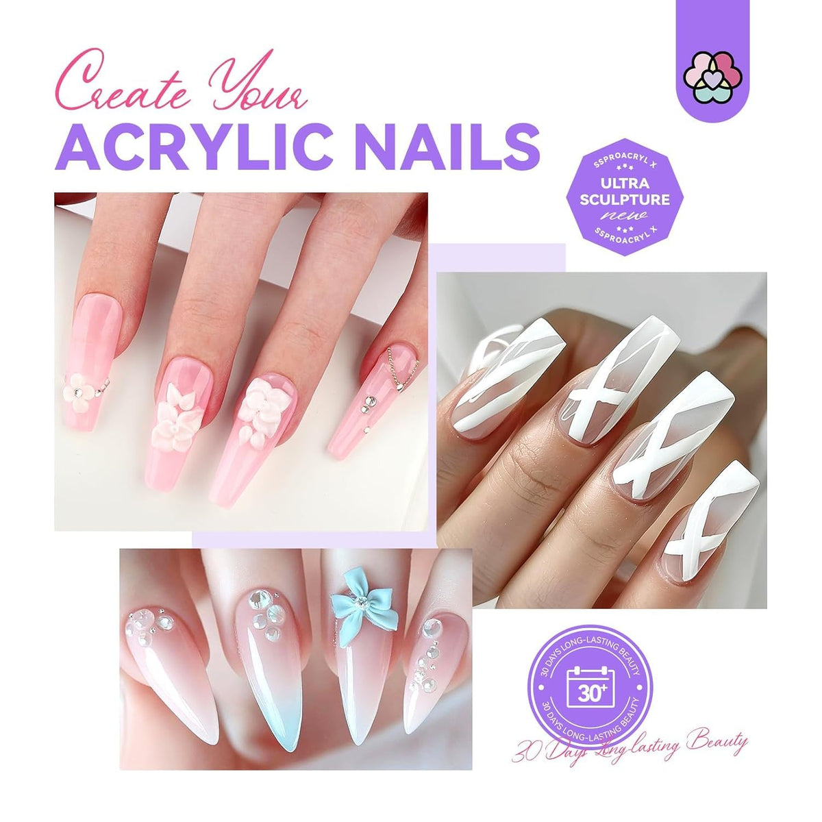 SAVILAND Professional Acrylic Nail Kit with Drill and Essential Nail Tools