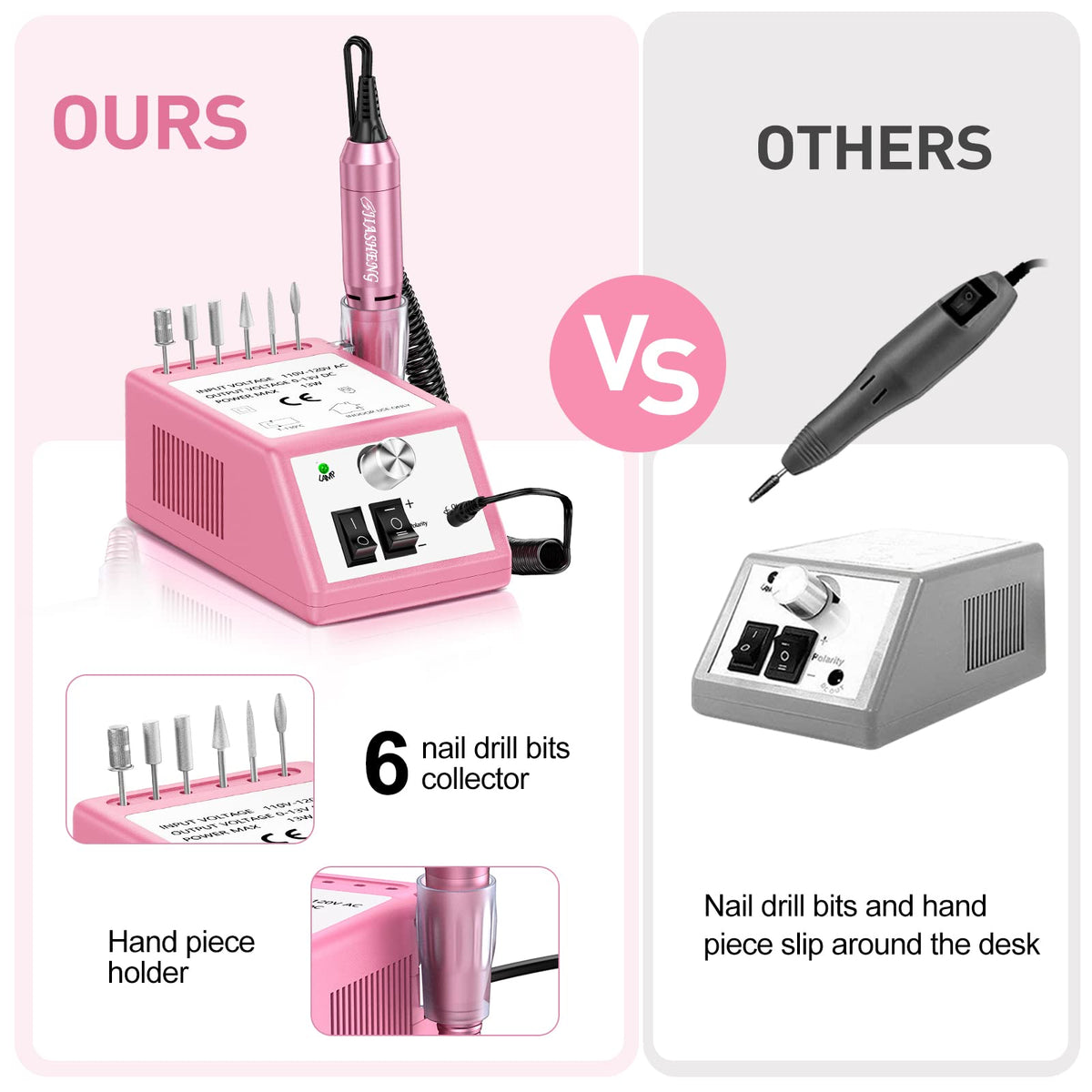 Electric Nail Drill Machine for Manicure and Pedicure