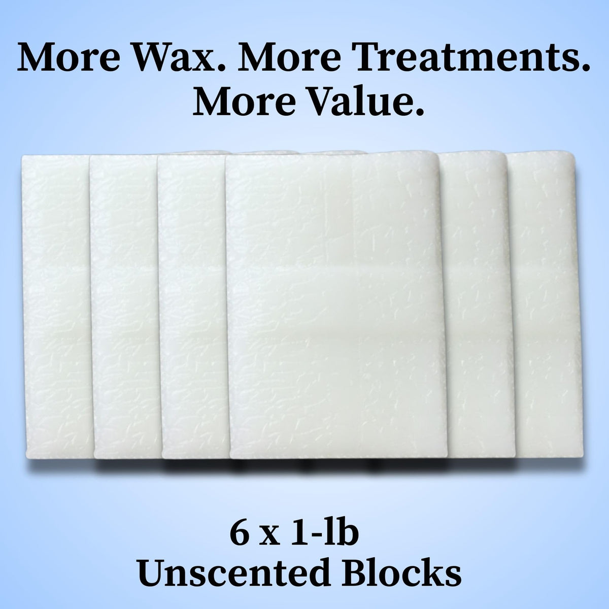 Performa Unscented Medical-Grade Paraffin Wax Refill Blocks, Case of 6