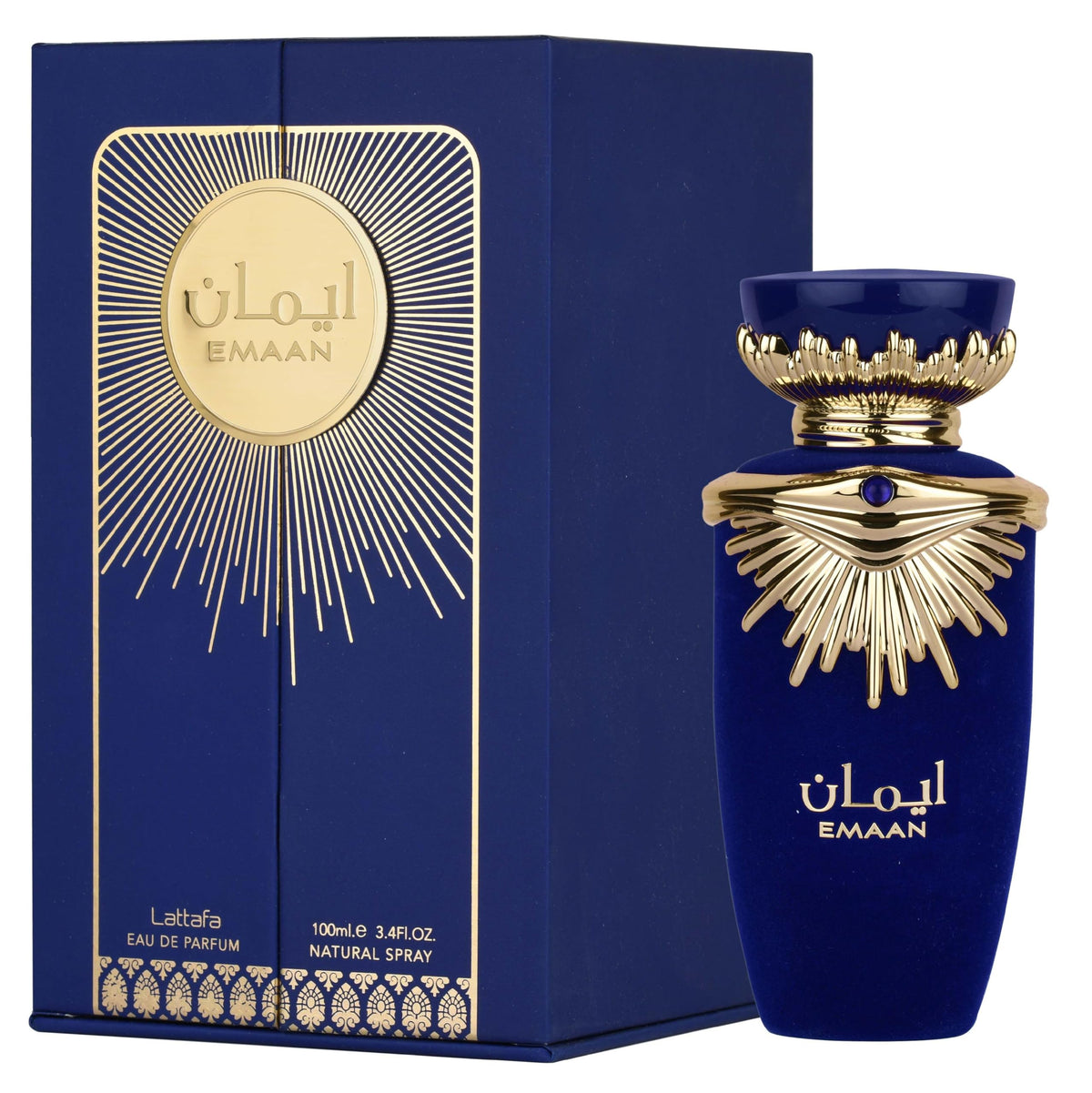 Lattafa Emaan Eau de Parfum Spray for Unisex, 3.4 oz