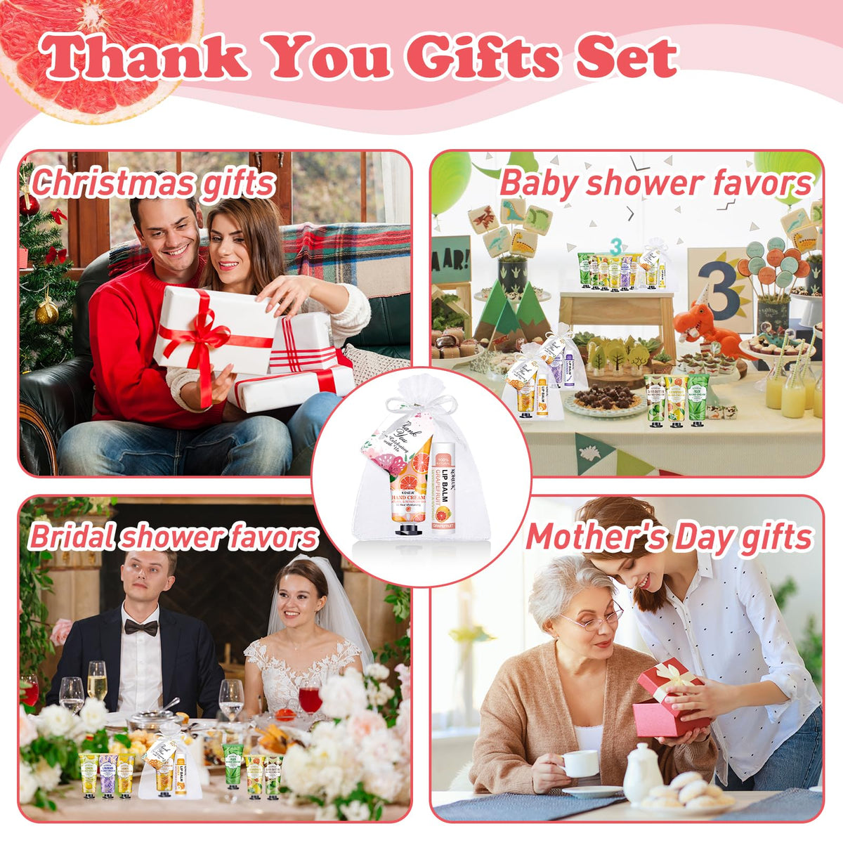 KONEUK Hand Cream and Lip Balm Gift Set