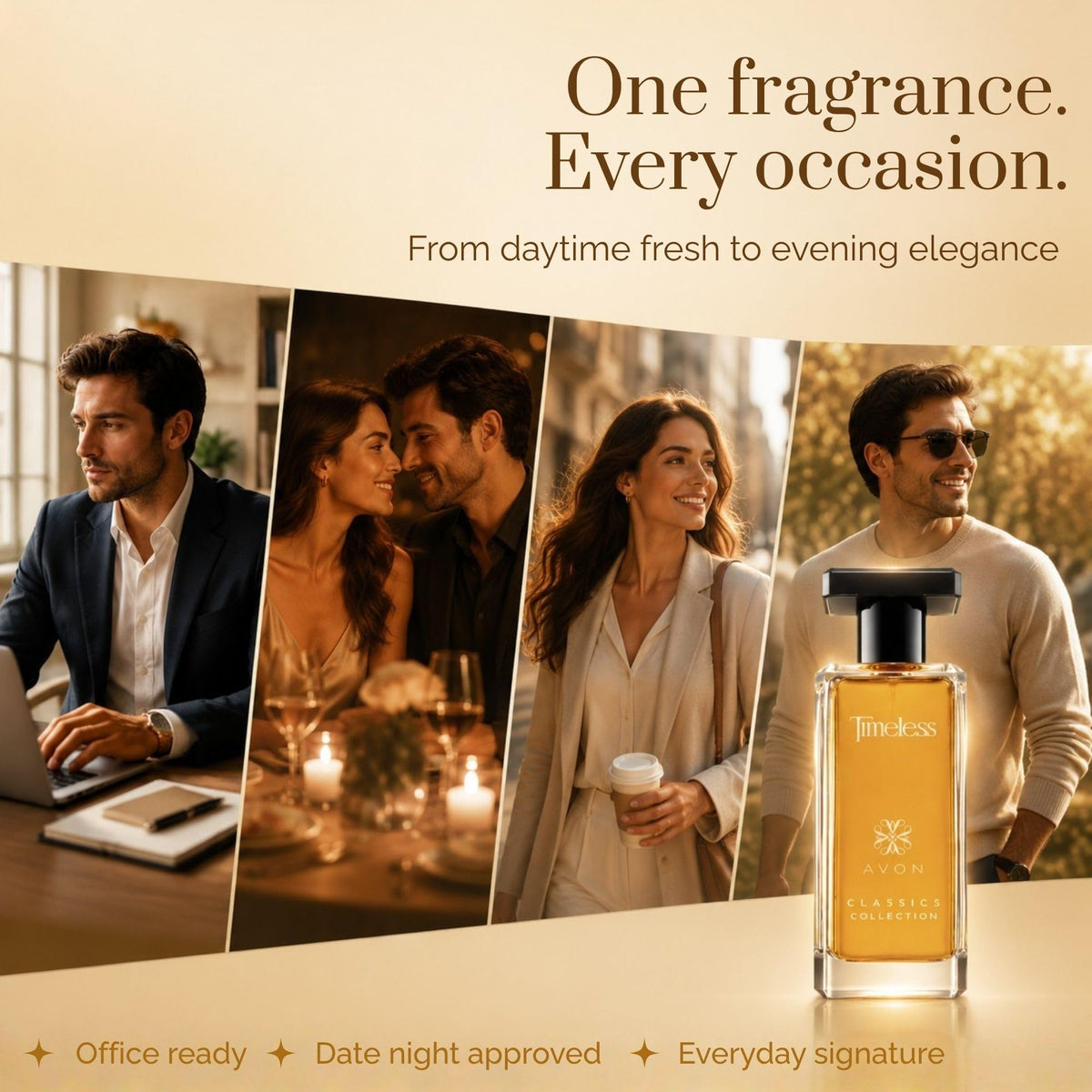 AVON Classics Timeless Unisex Floral Cologne, 1.7 Fl Oz