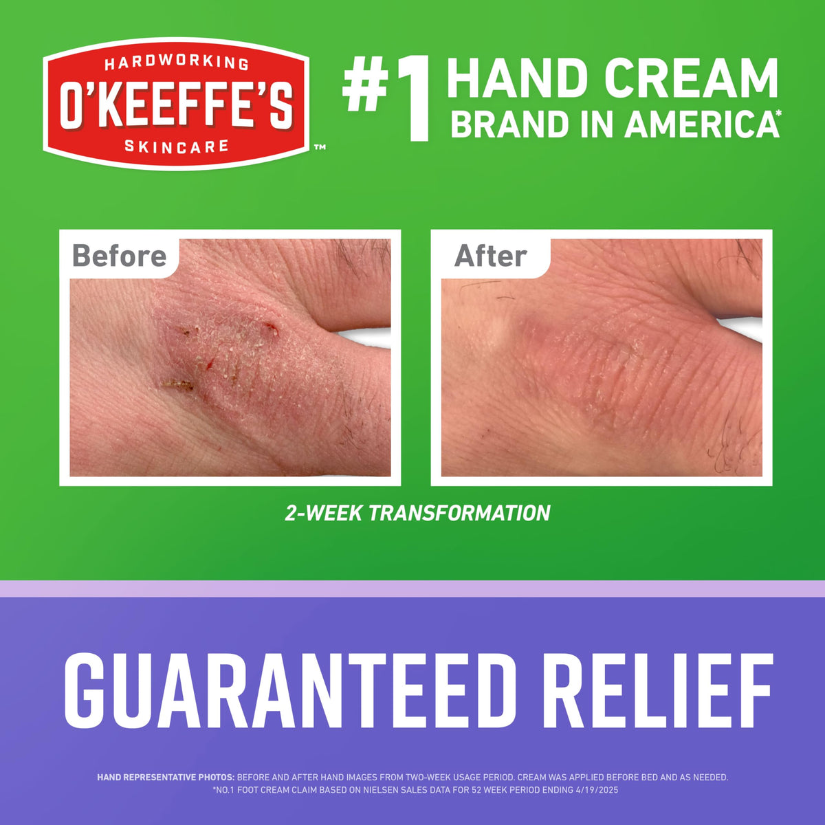 O'Keeffe's Night Treatment Combo Pack for Dry Hands, Feet & Lips