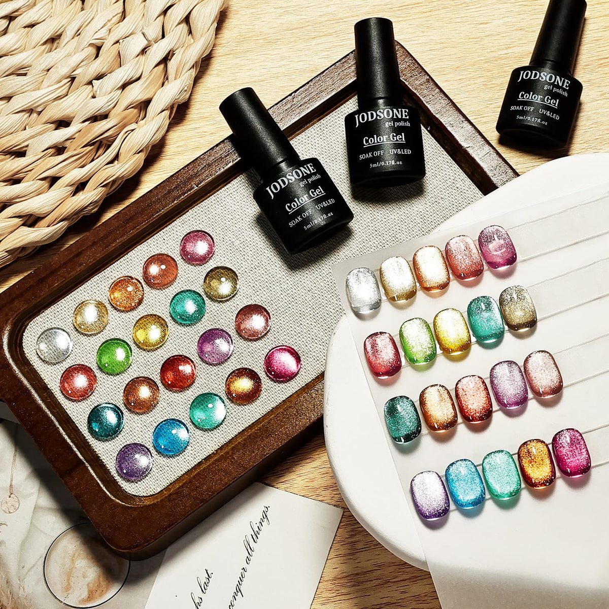 JODSONE Cat Eye Gel Nail Polish for DIY Nail Art