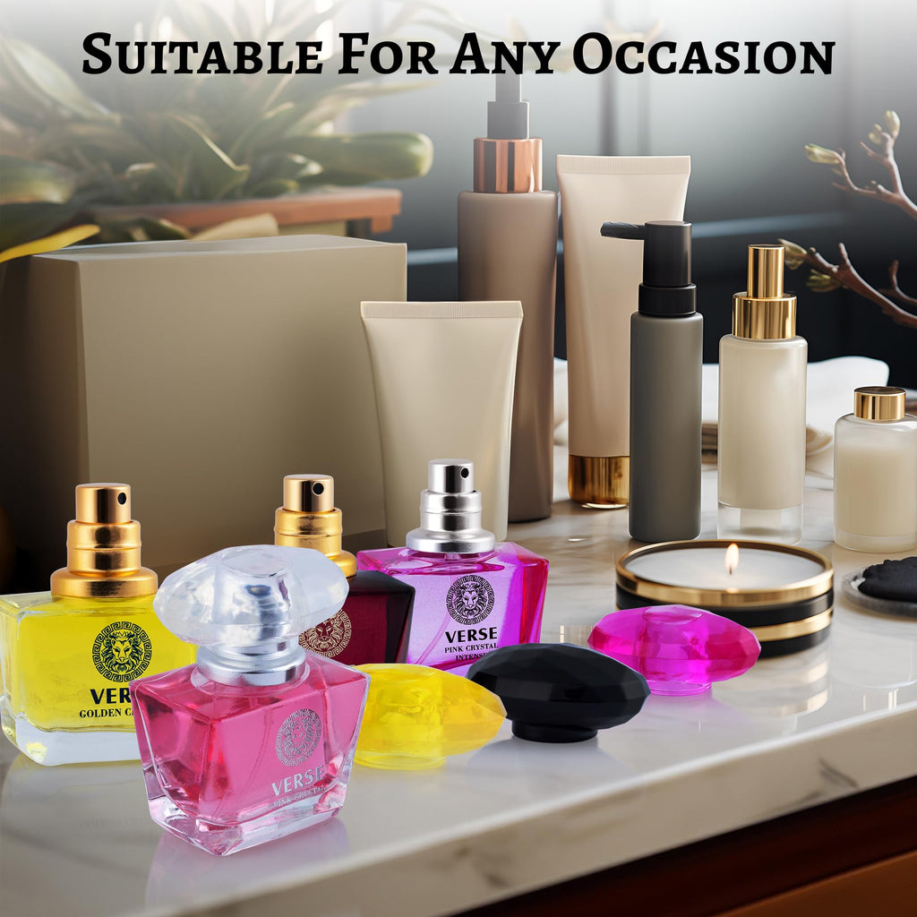 NovoGlow Verse 4-Piece Mini Fragrance Set for Women - Floral, Fruity & Woody Scents