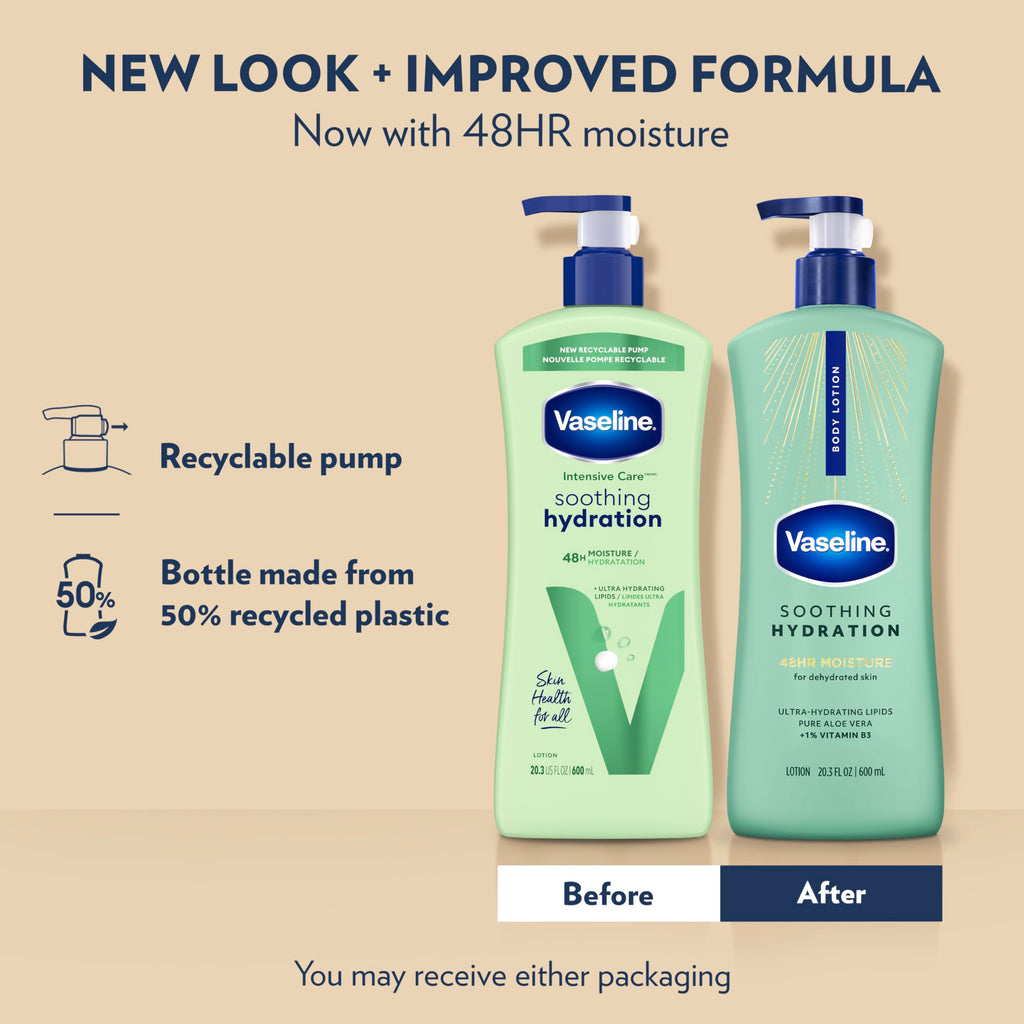Vaseline Intensive Care Soothing Hydration Aloe Body Lotion