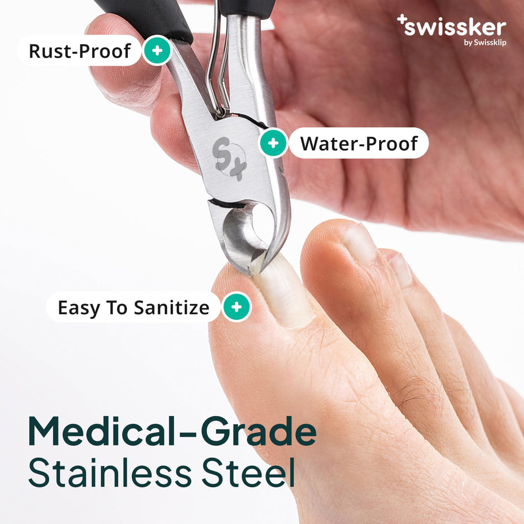 Swissker by Swissklip Heavy Duty Toenail Clippers for Thick Nails