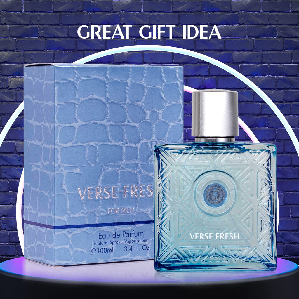 NovoGlow Verse Fresh for Men Eau de Parfum Spray, 3.4 Fl Oz