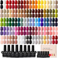 GAOY 108-Piece Gel Nail Polish Set with Base, Top & Builder Gel