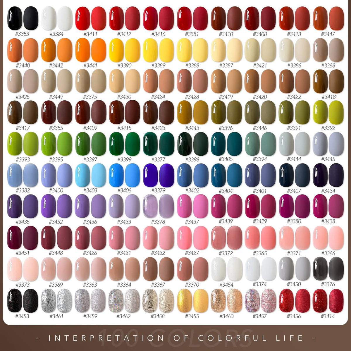 GAOY 108-Piece Gel Nail Polish Set with Base, Top & Builder Gel